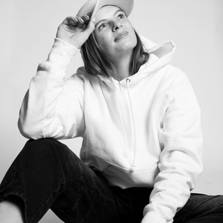 Contrast Hoodie | White